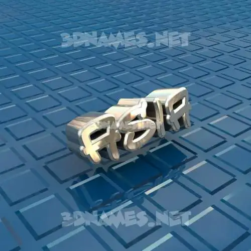 asia in Blue Bling style - 3D name wallpaper