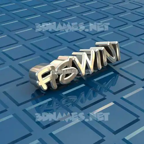 aswini in Blue Bling style - 3D name wallpaper