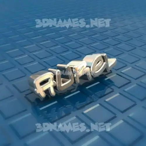 aurel in Blue Bling style - 3D name wallpaper