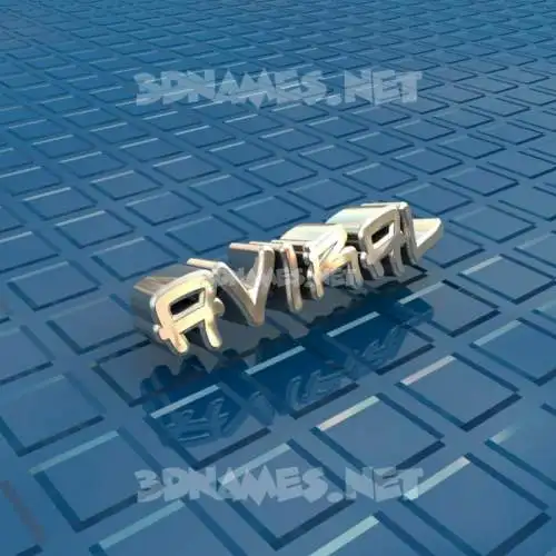 aviral in Blue Bling style - 3D name wallpaper