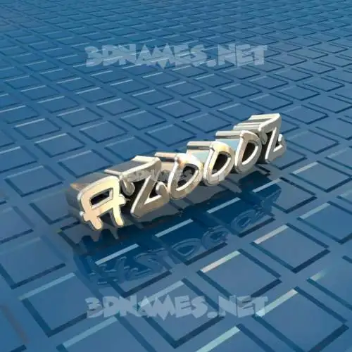 azoooz in Blue Bling style - 3D name wallpaper azoooz in Blue Bling style - 3D name wallpaper