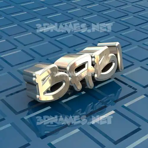 babi in Blue Bling style - 3D name wallpaper