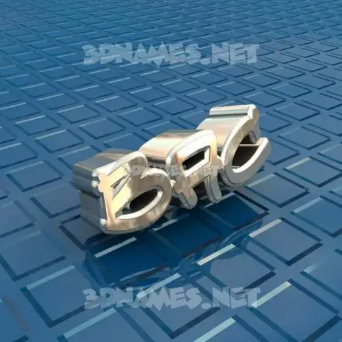 bac in Blue Bling style - 3D name wallpaper