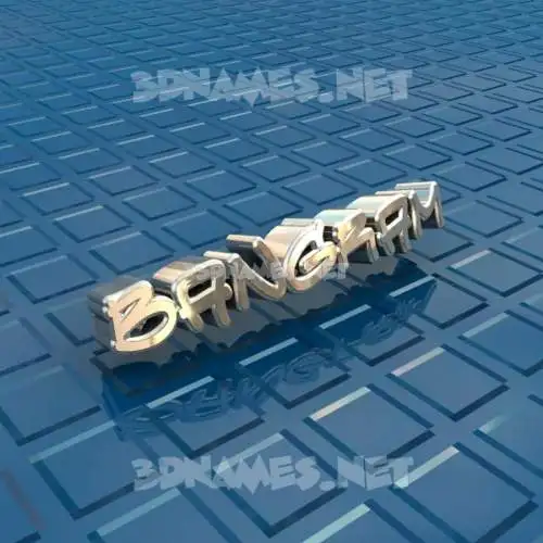 bangram in Blue Bling style - 3D name wallpaper bangram in Blue Bling style - 3D name wallpaper