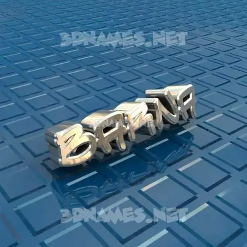 barna in Blue Bling style - 3D name wallpaper