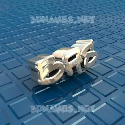 bas in Blue Bling style - 3D name wallpaper