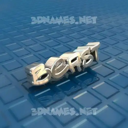 beast in Blue Bling style - 3D name wallpaper beast in Blue Bling style - 3D name wallpaper