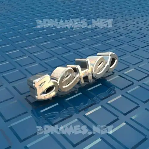 beheo in Blue Bling style - 3D name wallpaper