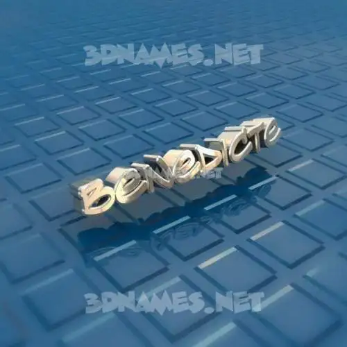 benedicte in Blue Bling style - 3D name wallpaper