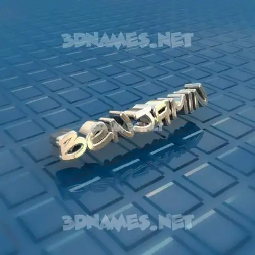 benjamin in Blue Bling style - 3D name wallpaper