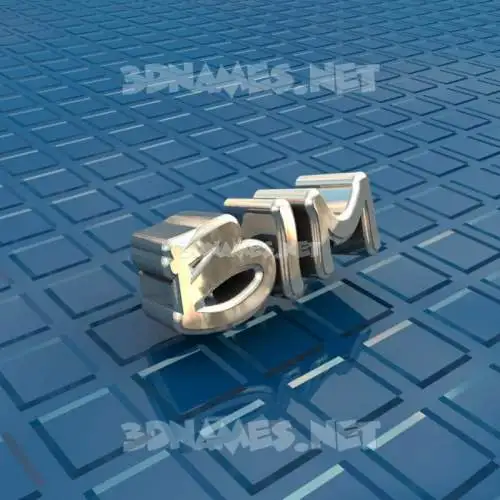 bim in Blue Bling style - 3D name wallpaper