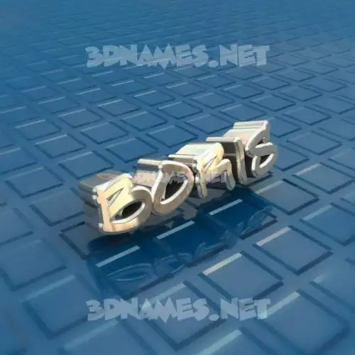 boris in Blue Bling style - 3D name wallpaper