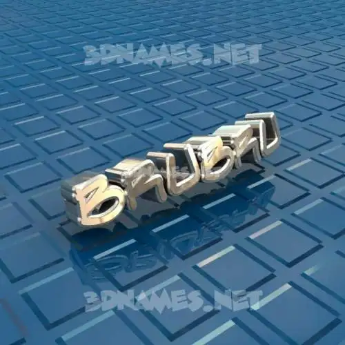 brubru in Blue Bling style - 3D name wallpaper brubru in Blue Bling style - 3D name wallpaper