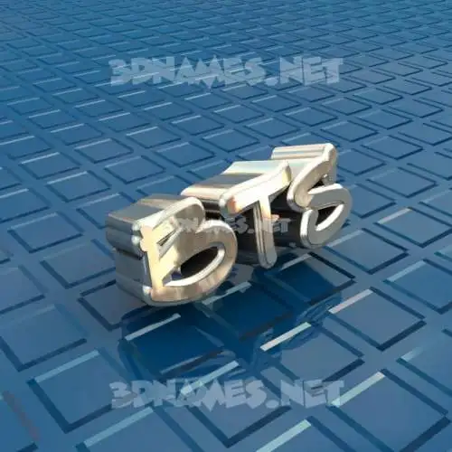 bts in Blue Bling style - 3D name wallpaper bts in Blue Bling style - 3D name wallpaper