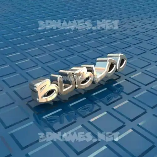 bubloo in Blue Bling style - 3D name wallpaper bubloo in Blue Bling style - 3D name wallpaper