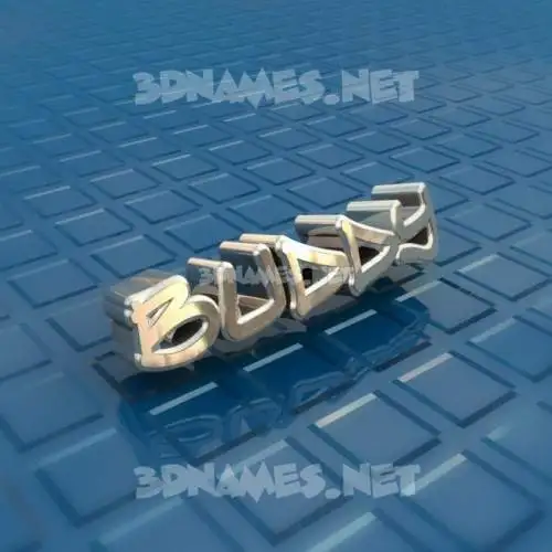buddy in Blue Bling style - 3D name wallpaper