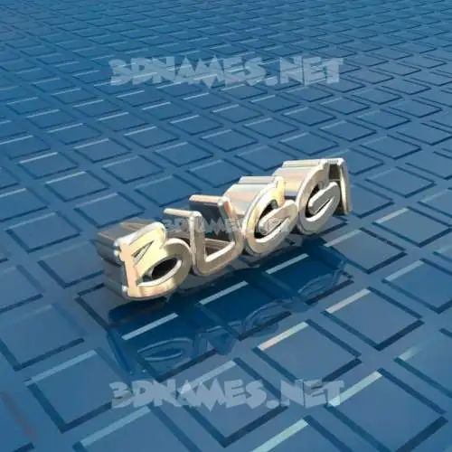 buggi in Blue Bling style - 3D name wallpaper buggi in Blue Bling style - 3D name wallpaper