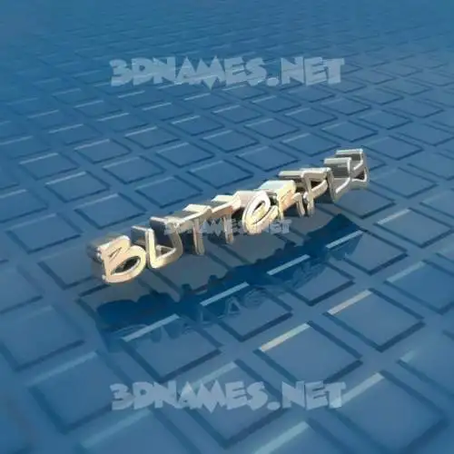 butterfly in Blue Bling style - 3D name wallpaper butterfly in Blue Bling style - 3D name wallpaper