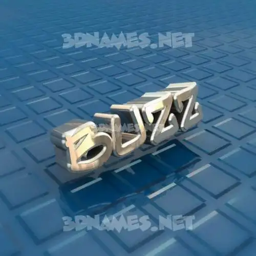 buzz in Blue Bling style - 3D name wallpaper buzz in Blue Bling style - 3D name wallpaper