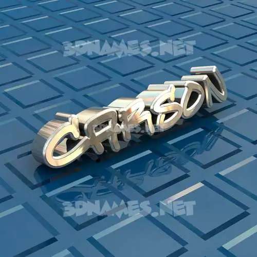 carson in Blue Bling style - 3D name wallpaper