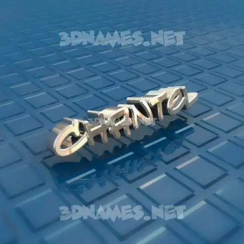 chantel in Blue Bling style - 3D name wallpaper chantel in Blue Bling style - 3D name wallpaper