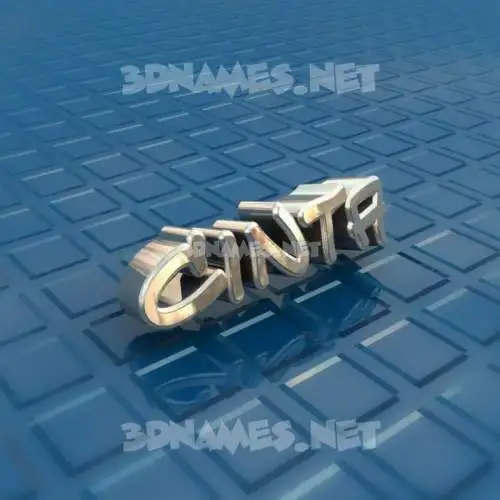 cinta in Blue Bling style - 3D name wallpaper