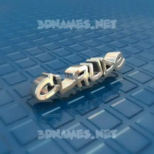 claude in Blue Bling style - 3D name wallpaper claude in Blue Bling style - 3D name wallpaper