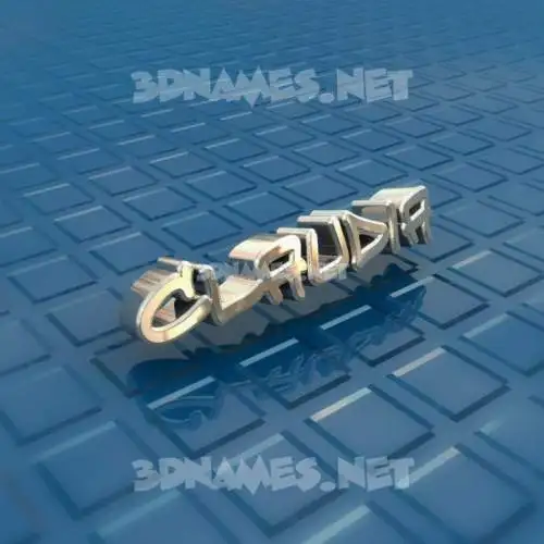 claudia in Blue Bling style - 3D name wallpaper claudia in Blue Bling style - 3D name wallpaper