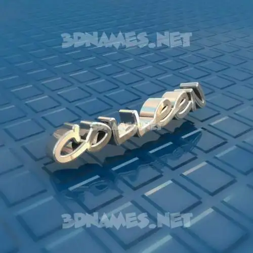 colleen in Blue Bling style - 3D name wallpaper