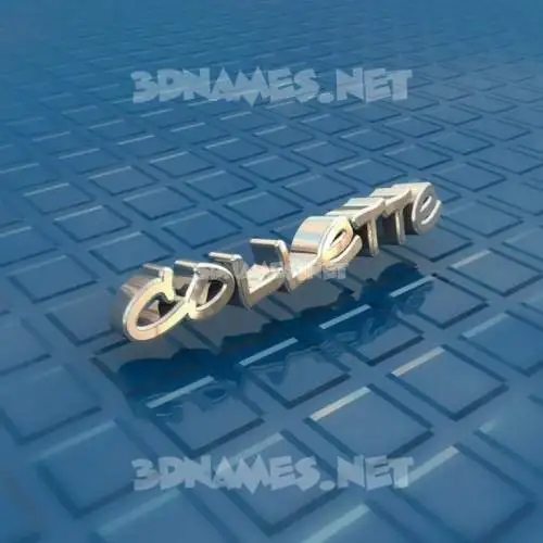 collette in Blue Bling style - 3D name wallpaper