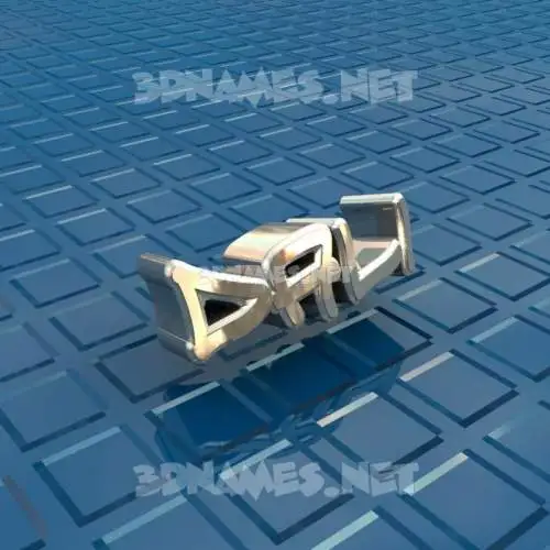dali in Blue Bling style - 3D name wallpaper