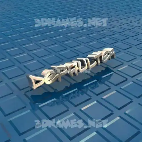 defaulter in Blue Bling style - 3D name wallpaper