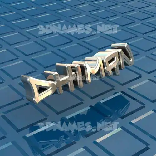 dhiman in Blue Bling style - 3D name wallpaper dhiman in Blue Bling style - 3D name wallpaper