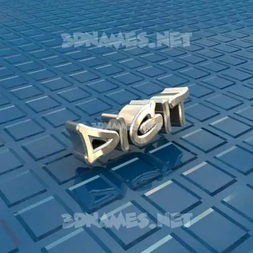 digit in Blue Bling style - 3D name wallpaper digit in Blue Bling style - 3D name wallpaper