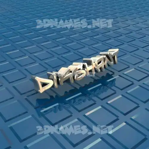 dikshant in Blue Bling style - 3D name wallpaper