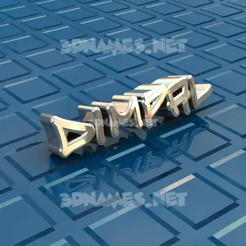 dimpal in Blue Bling style - 3D name wallpaper