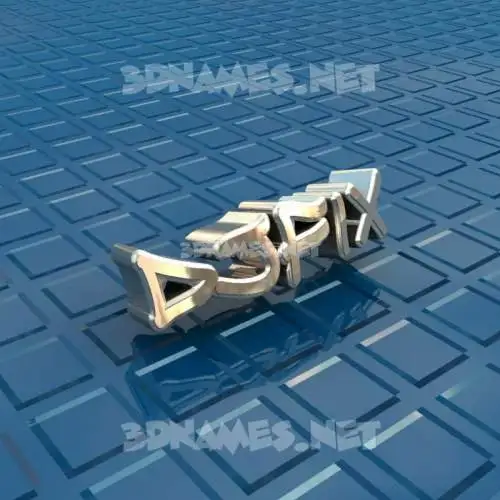 djfix in Blue Bling style - 3D name wallpaper