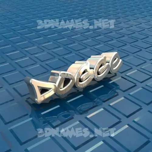 dogge in Blue Bling style - 3D name wallpaper