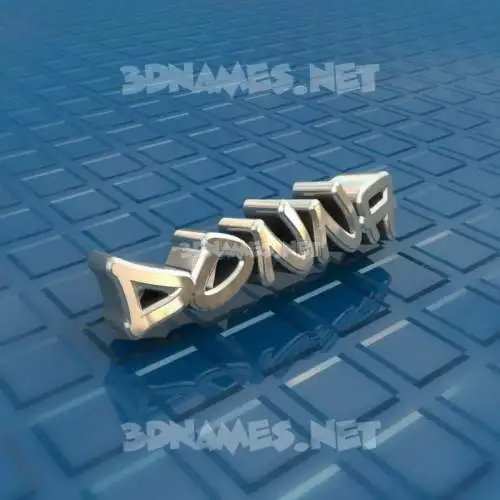 donna in Blue Bling style - 3D name wallpaper