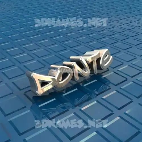 donte in Blue Bling style - 3D name wallpaper