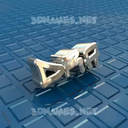 dra in Blue Bling style - 3D name wallpaper