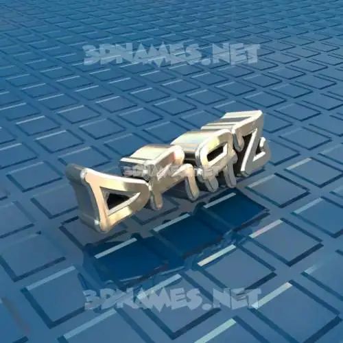 draz in Blue Bling style - 3D name wallpaper draz in Blue Bling style - 3D name wallpaper