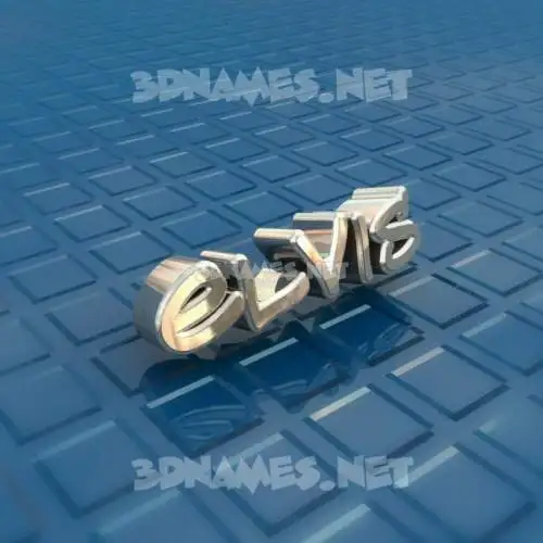 elvis in Blue Bling style - 3D name wallpaper elvis in Blue Bling style - 3D name wallpaper
