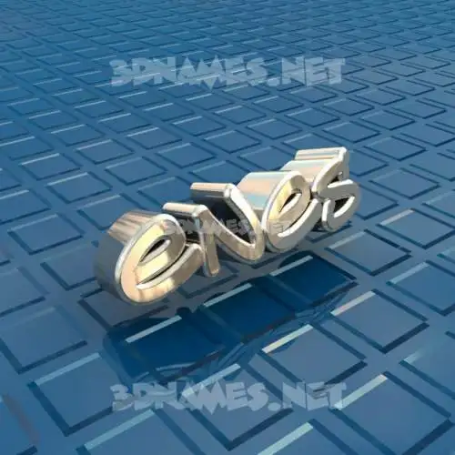 enes in Blue Bling style - 3D name wallpaper