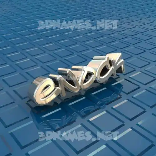 enock in Blue Bling style - 3D name wallpaper