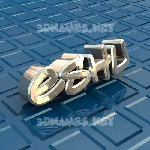 eshu in Blue Bling style - 3D name wallpaper eshu in Blue Bling style - 3D name wallpaper