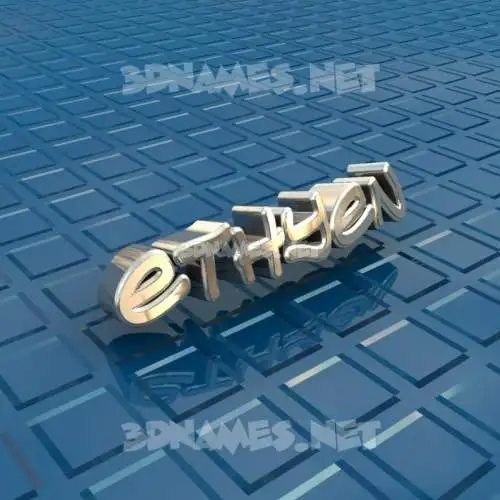 ethyen in Blue Bling style - 3D name wallpaper ethyen in Blue Bling style - 3D name wallpaper