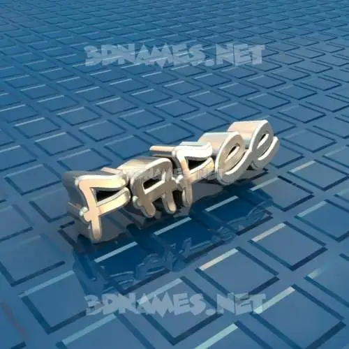 fafee in Blue Bling style - 3D name wallpaper