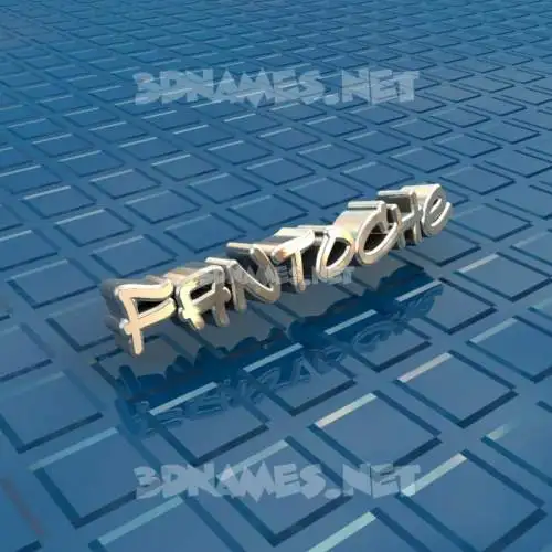 fantoche in Blue Bling style - 3D name wallpaper
