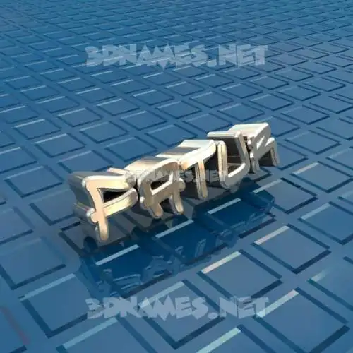 fatur in Blue Bling style - 3D name wallpaper